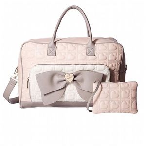 BETSEY JOHNSON Weekender Bow Blush Multi